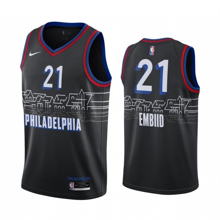Maglia NBA Philadelphia 76ers Joel Embiid 21 2020-21 City Edition Swingman - Uomo